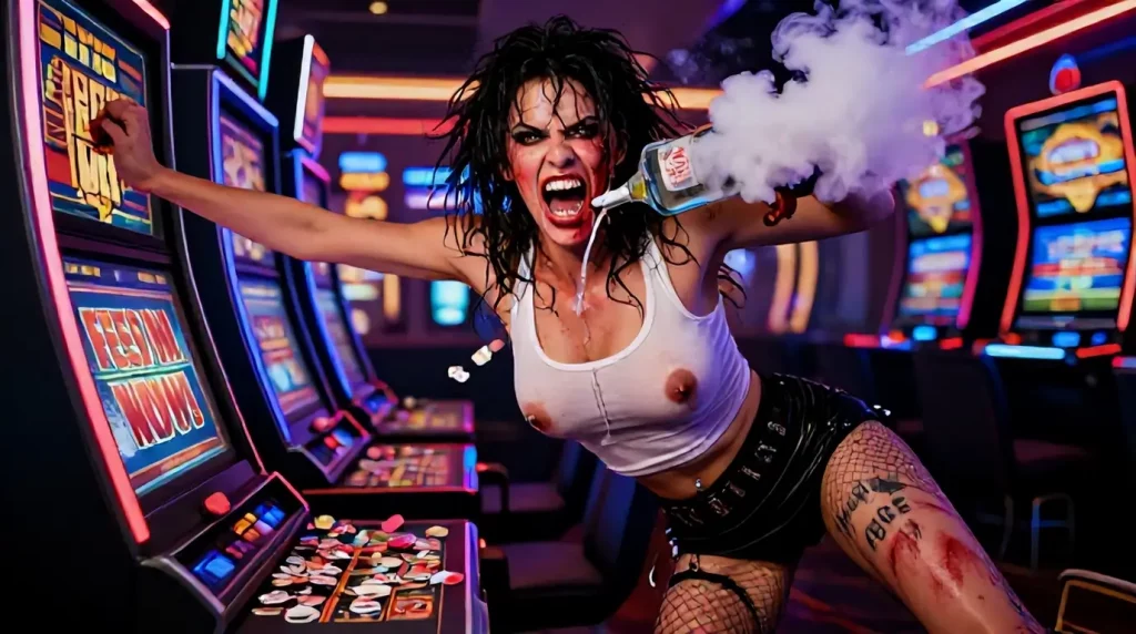 the flying whore showing signs of a manic episode